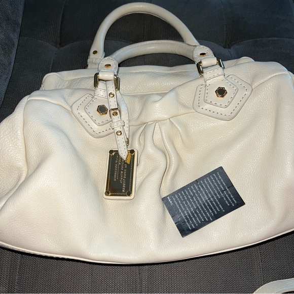 Marc Jacobs Classic Q Groovee Beige Leather Satchel Bag - Picture 4 of 16